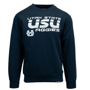 utah state usu aggies crew sweatshirt navy